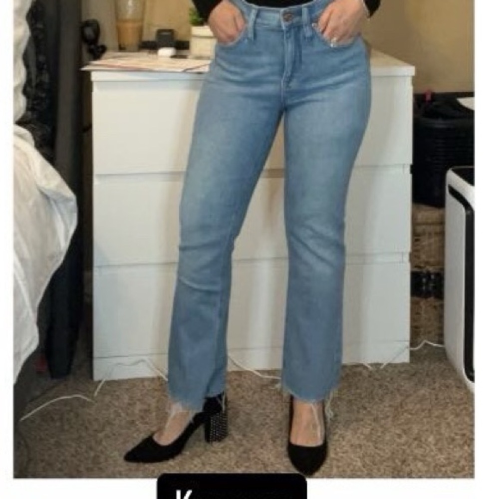 JCrew High Rise Cropped Kick Flare